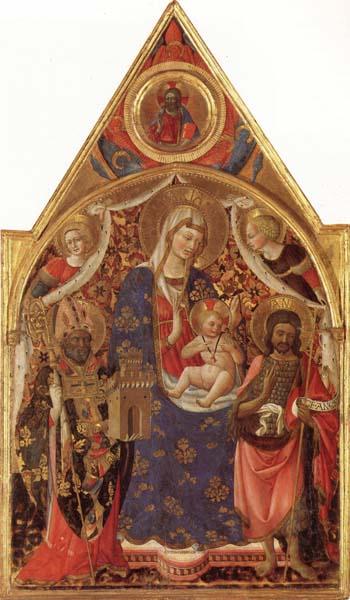 Antonio Fiorentino Madonna and Child with Saints Spain oil painting art